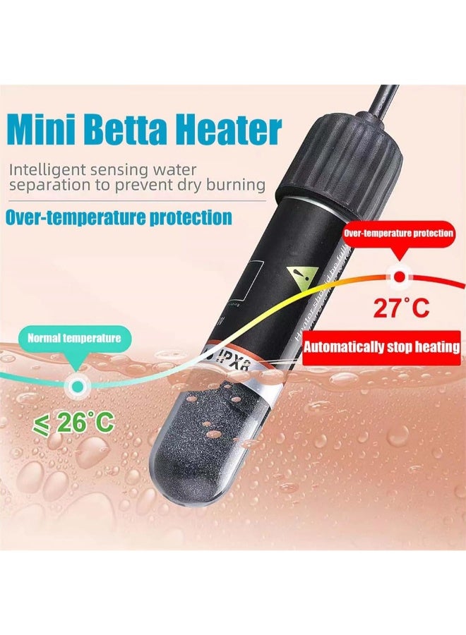 سخان صغير لحوض أسماك البيتا بقوة 10 واط، سخان غاطس لحوض السمك - Image 3